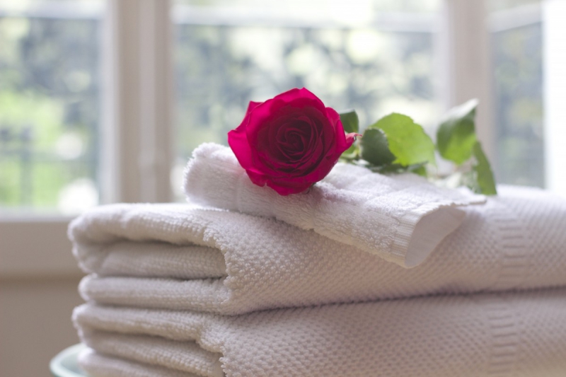 chambre-hote-SOSPEL-min_towel_rose_clean_care_salon_spa_white_bath-731641